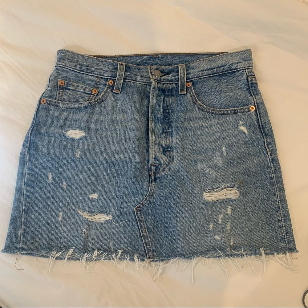 Levis High Waisted Denim Skirt